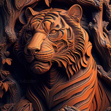 3D model st Kuzya tiger famous animal (STL)